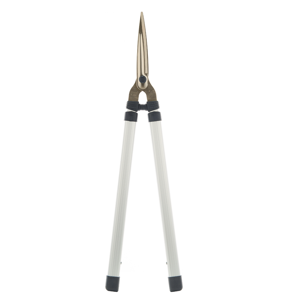 [HWASHIN] Landscaping Scissors K-5000, 720mm~1,050mm, Carbon Tool Steel SK-5, Electroless Nickel Plating, Aluminum Handle, Button Lock Type Length Adjustment - Made In Korea